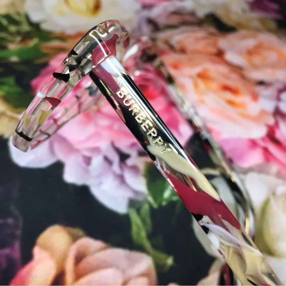Burberry B2291 women’s cat eye red cream & white marble frames glasses acetate